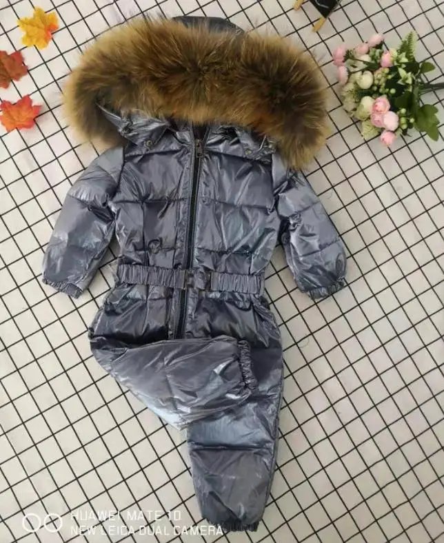 Модный брендовый пуховик; детская зимняя одежда; плотная теплая верхняя одежда для девочек; Детский пуховик; комбинезон для детей; Y1939