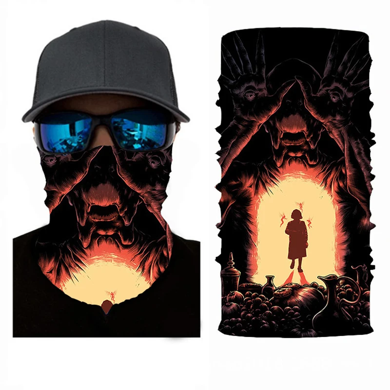 

5X5 Inches Magic Scarf Man Outdoor Cycling Collar Windproof Polyester Balaclava Ski Mask Buff Neck Gaiter