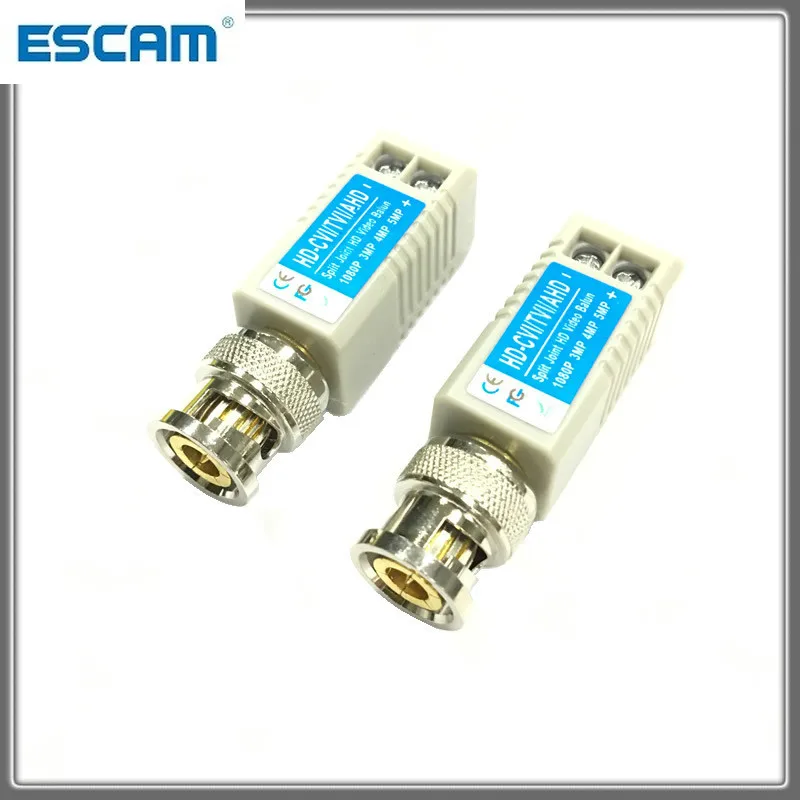 Для 2MP 3MP 4MP ESCAM 100B 200M(660ft) диапазон для HD CVI/AHD/TVI Twisted BNC CCTV пассивные трансиверы Cat5 UTP
