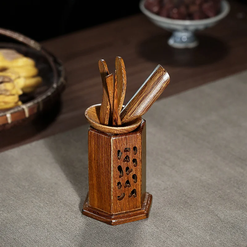 

Two purple sand tea accessories wenge 6 gentleman 68 yuan/tea ceremony design random delivery t