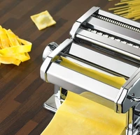 ordinary stainless steel pasta making machine manual noodle maker hand operated spaghetti cutter noodles hanger hwc