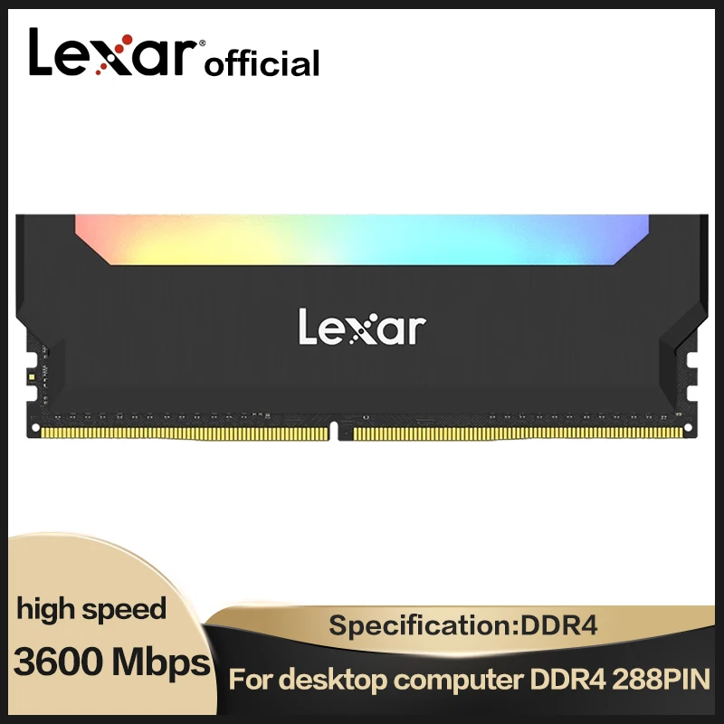 

Оперативная память Lexar Hades RGB для ПК, ОЗУ DDR4 8 Гб 16 Гб 3200 МГц DDR4 DIMM XMP, Память RAM ddr4 DIMM для настольного компьютера, оперативная память s