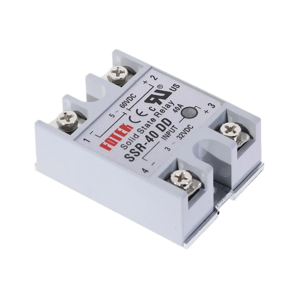 DC-DC Однофазное твердотельное реле SSR-40DD DC SSR модуль 40A DD входное напряжение 3-32 В DC до 5-60 в DC выходная нагрузка SSR 40DD