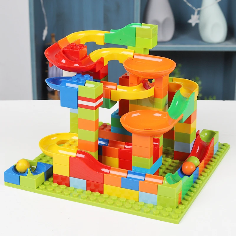 

336pcs Marble Run Building Blocks Sets Educational Toy Buliding Bricks Major Brands DIY Model Toys for Children Kids Gifts