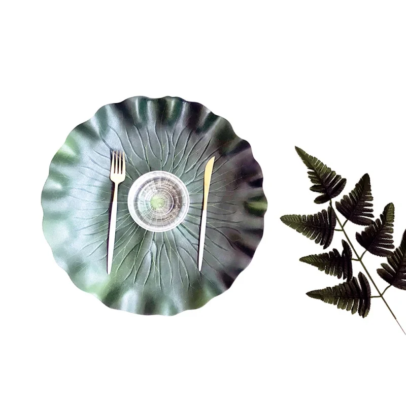 Креативные скатерти из ПВХ имитация чайной чашки коврик для тропической ладони