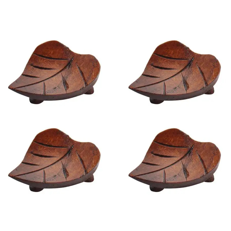 4 шт. палочки для еды деревянный держатель ножей в форме сердца подставка ложек