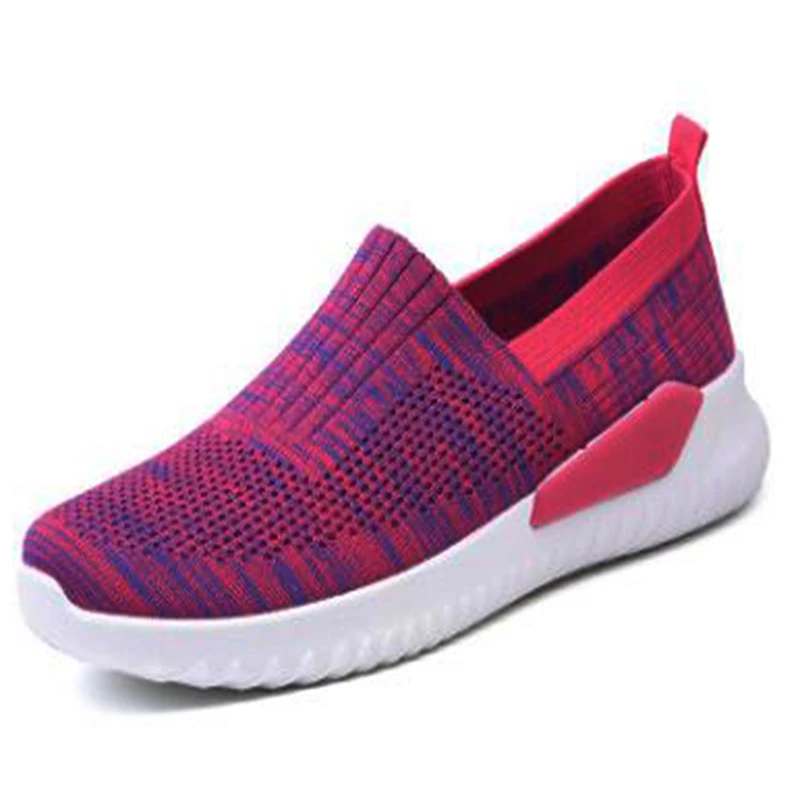 

Fashion new classic old cloth shoes for women soft soles breathable mesh shoes red black women comfortable running shoes 112