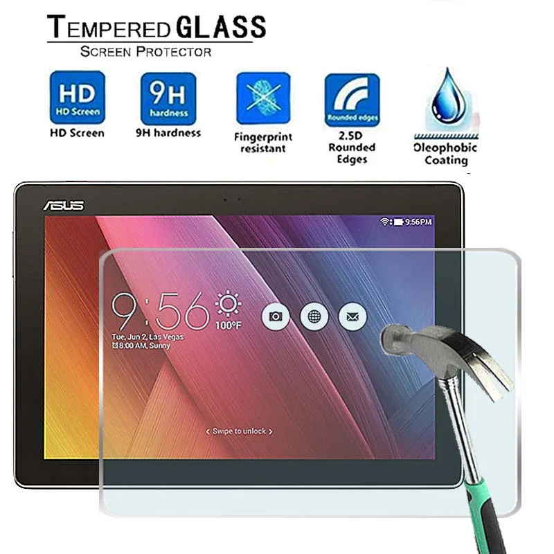 

For Asus ZenPad 10 Z300M -Premium Tablet 9H Ultra clear Tempered Glass Screen Protector Film Protector Guard Cover
