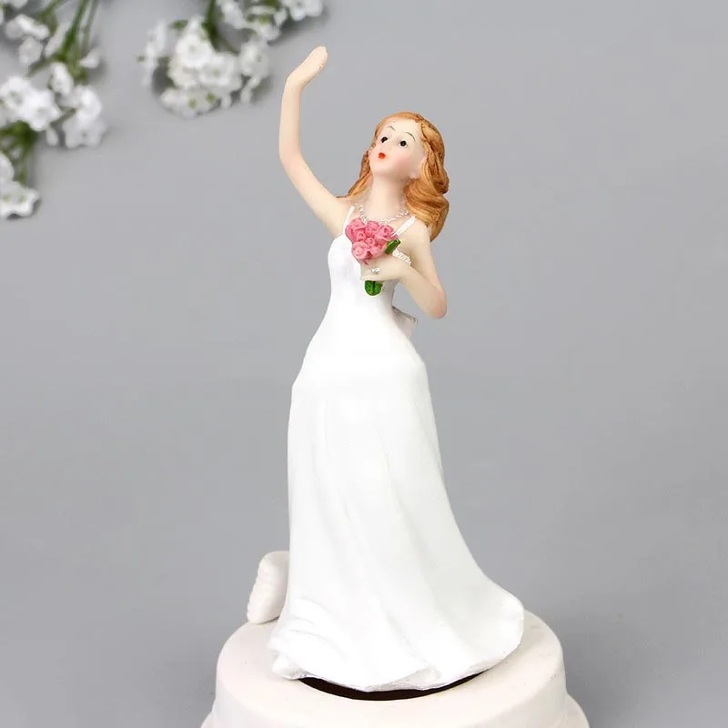 

Resin Wedding Cake Topper Wedding Newlywed Bridal Groom Figure Cake Decoration HFD889