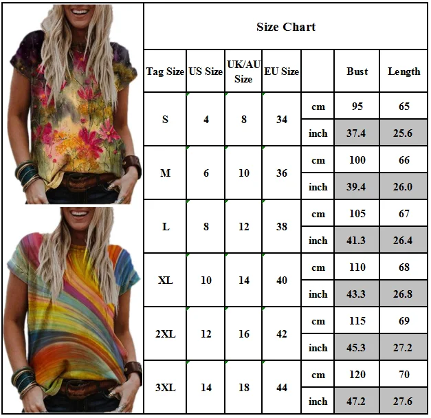 

Summer T Shirt Female Floral Rainbow Printed Ladies Top Tees Casual O Neck T Shirt Loose Tops Women Clothing Casual t shirt 2021