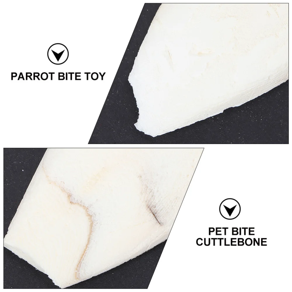 

20pcs Parrot Pet Training Chew Molar Toys Parrot Desalting Cuttlebone Toys