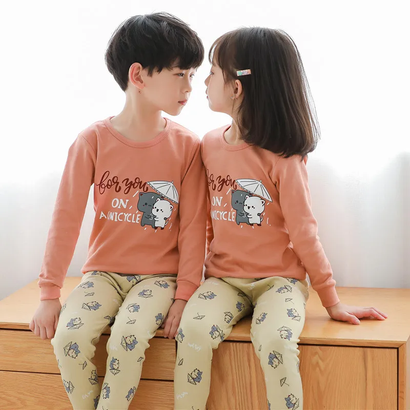 Детский пижамный комплект на Рождество детская одежда для сна пижамы мальчиков