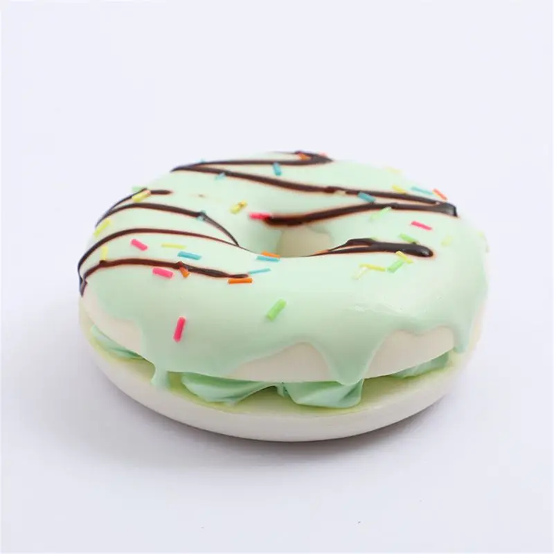 

Double Jam Circle Bread Squishy Toy Squeeze Squishi Toy Slow Rising Stress