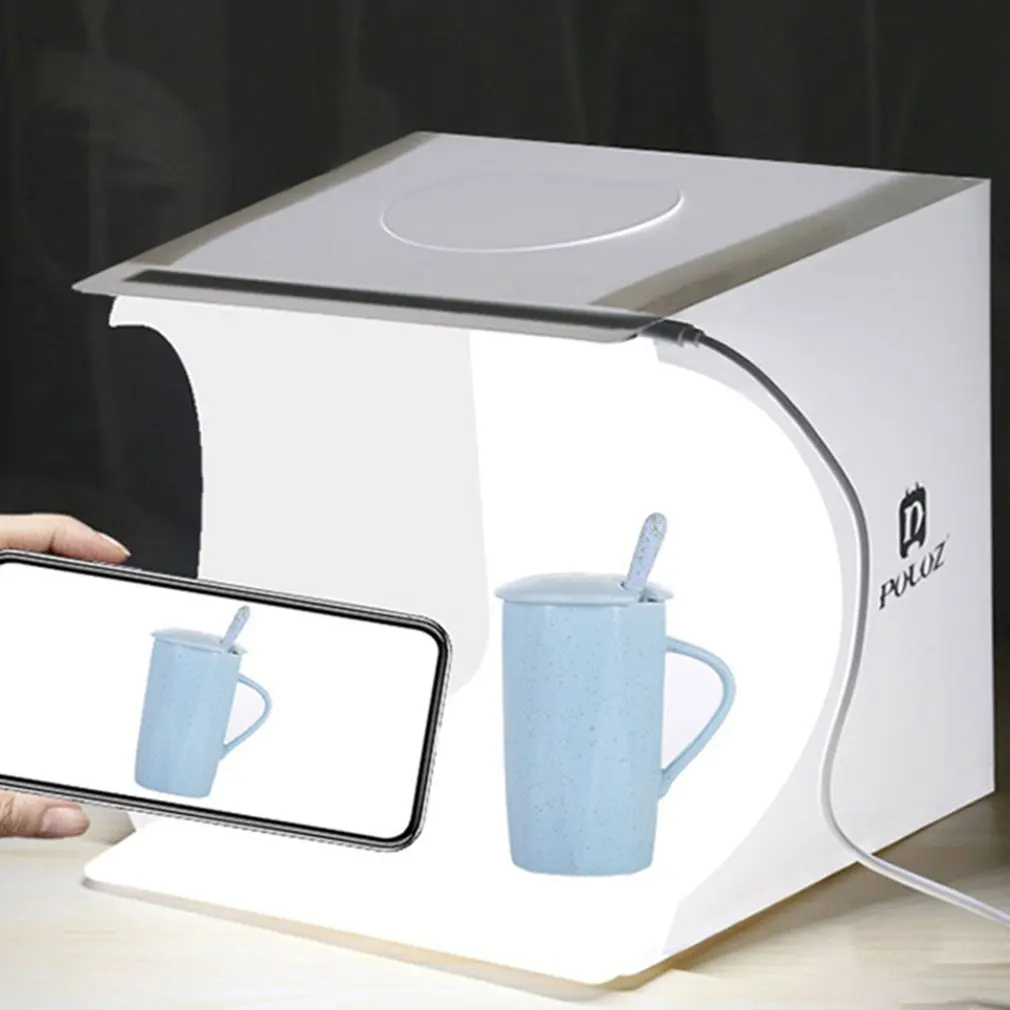 Складной софтбокс для студийной фотосъемки мини продукт светодиодный