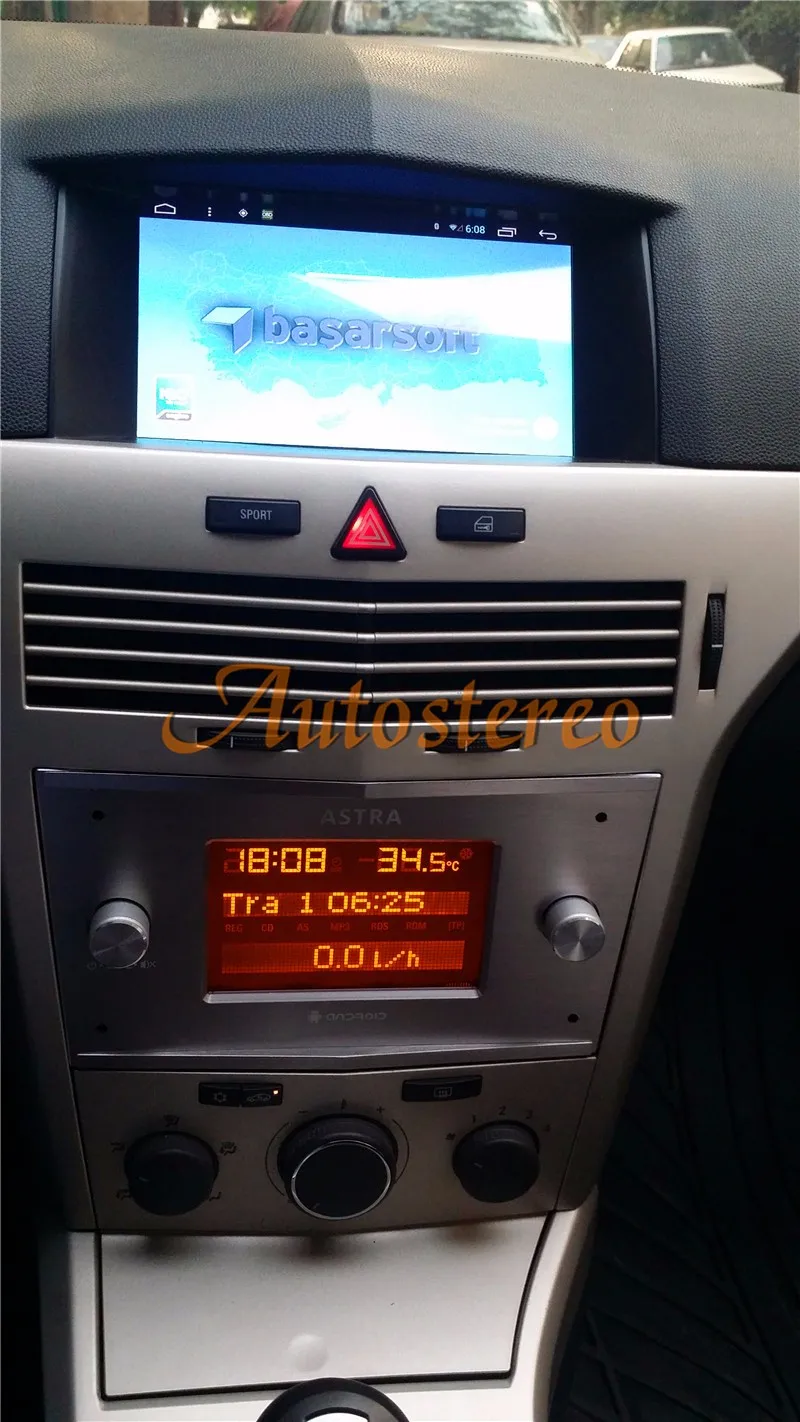 8 дюймов Android 8,1 автомобильный dvd-плеер gps навигация головное устройство радио для Opel Astra H 2006-2011 HD 1024*600