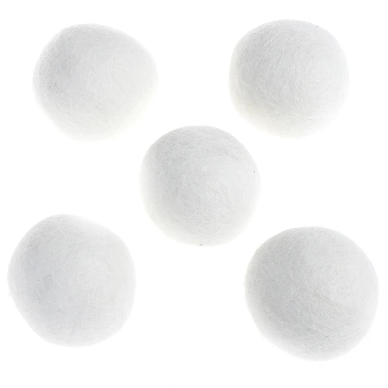 5pcs/pack Clean Ball Reusable Natural Organic sheep Wool Dryer Balls for Laundry Fabric Softener Premium | Дом и сад