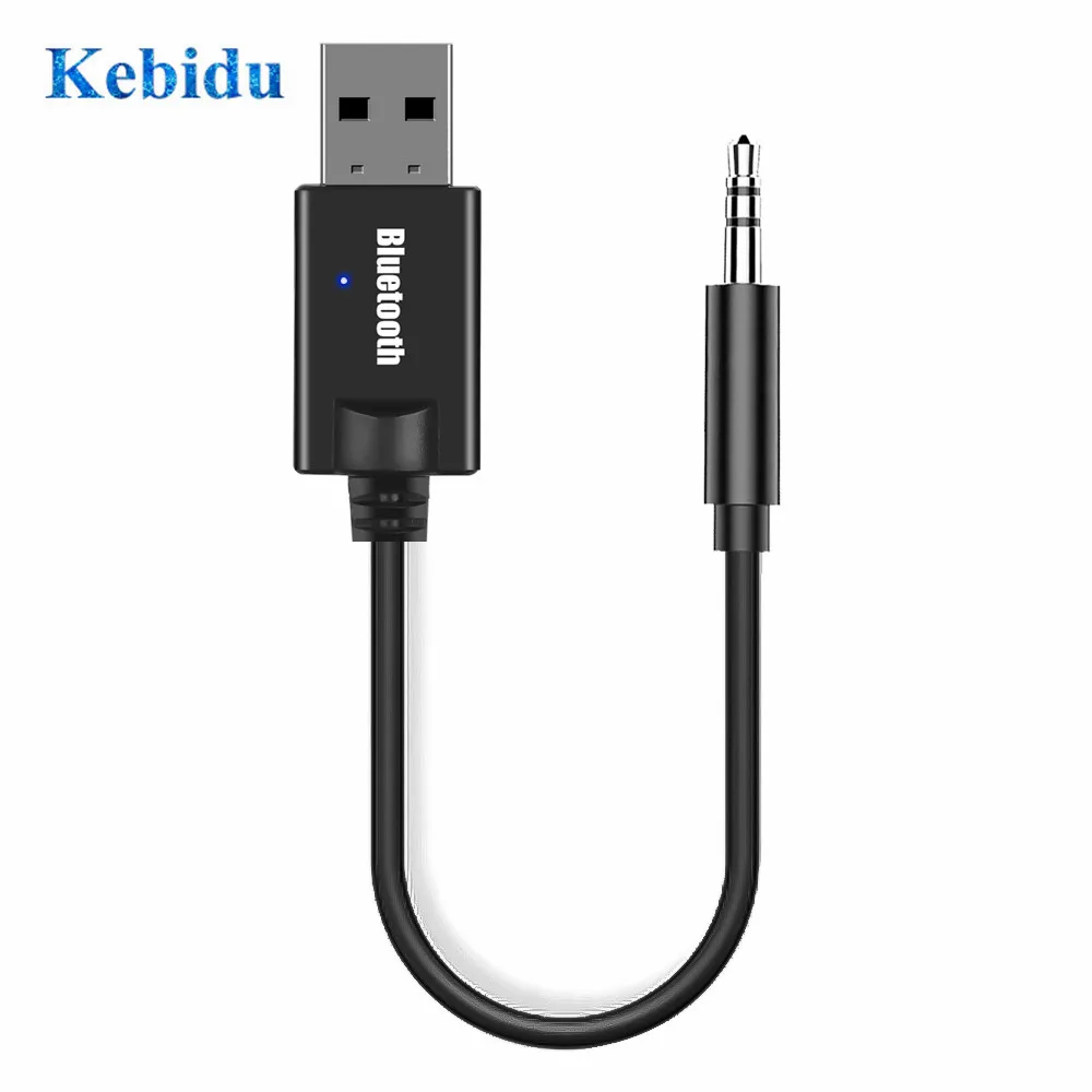 Комплект Bluetooth-ресивера KEBIDU с разъемом 3 5 мм и AUX мини-адаптер USB для автомобиля