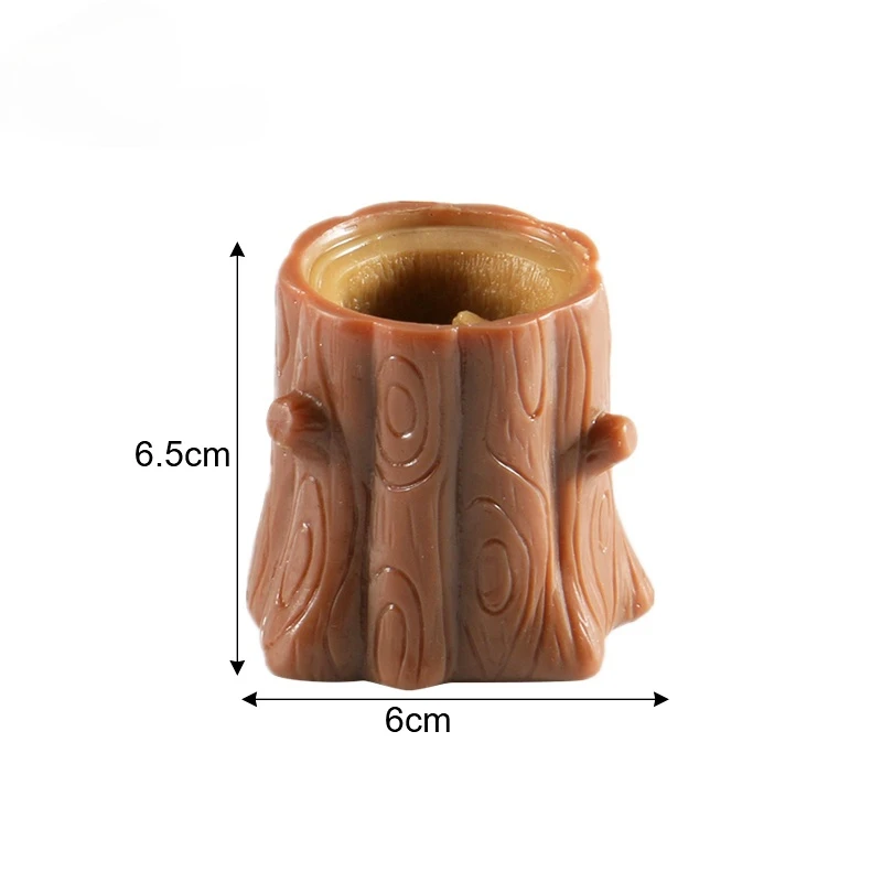 

Evil Squirrel Toys Squeeze Decompression Funny Tree Stump Cartoon Animal Anti Stress Relief Soft Interesting Squishy Adult Gifts