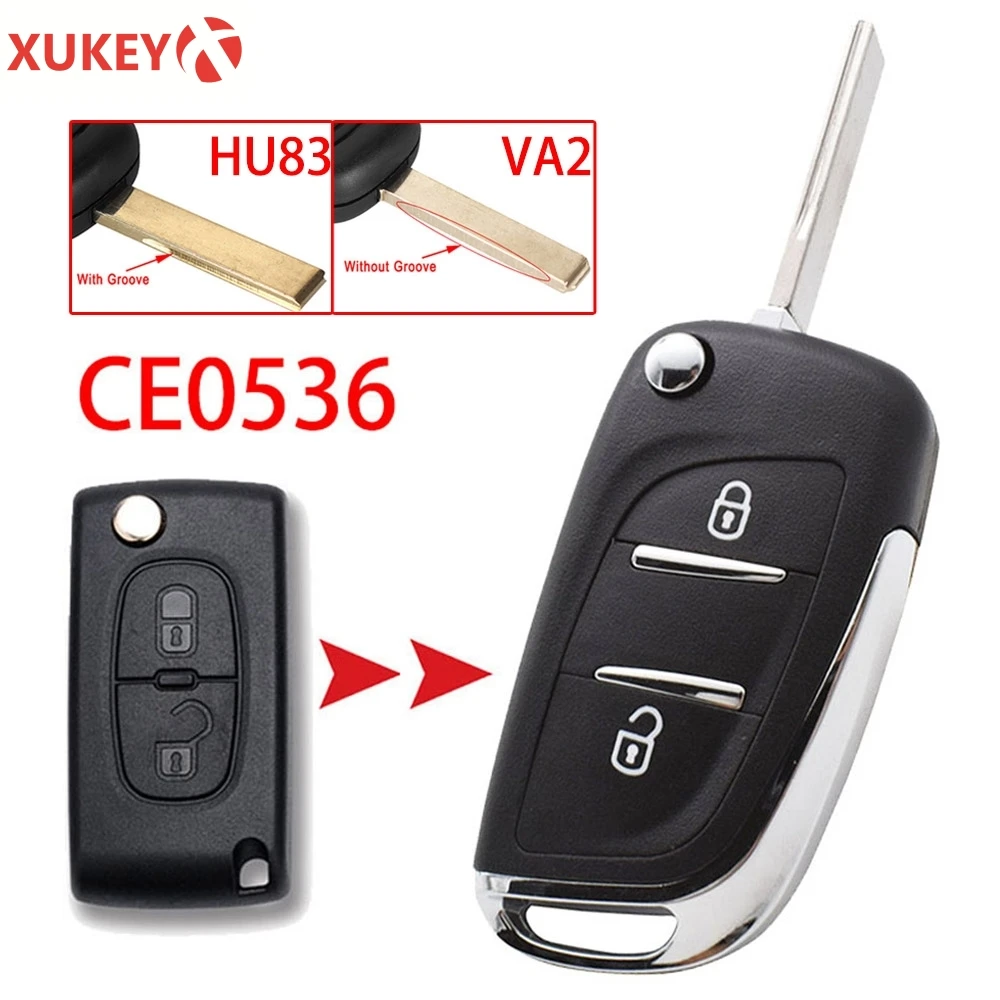 CE0536 изменение Filp дистанционного брелок в виде ракушки чехол для peugeot 308 207 307 3008 807