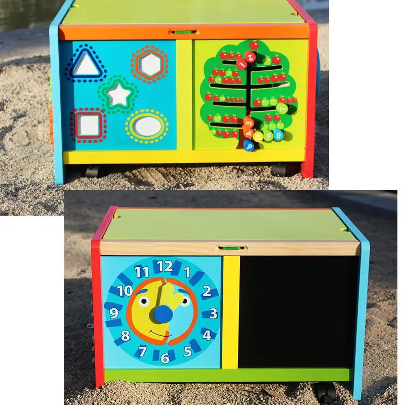 Деревянные многоцелевые тележки деревянные ходунки музыкальные игрушки из