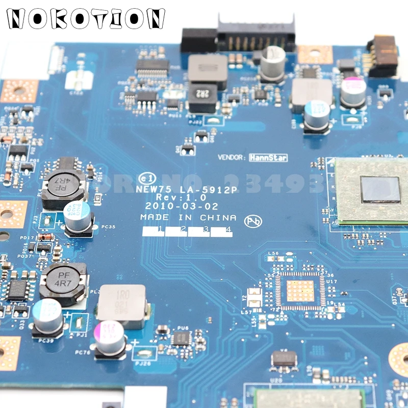 NOKOTION MBNA102001 MB. NA102.001 основная плата для acer aspire 5551 5551G E640 материнская плата для ноутбука NEW75 LA-5912P DDR3 Бесплатный процессор