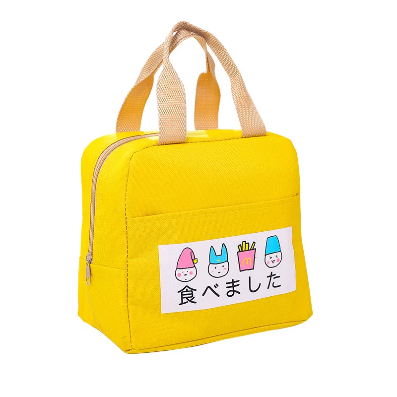 

Cartoon Cold insulation thermal bag Portable waterproof canvas aluminum foil insulation bag large thick insulation bag lunch bag