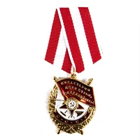 1pc 3 6cm4 5cm order of the red banner soviet union medal red banner for war ussr award heroism in combat medal cccp badge