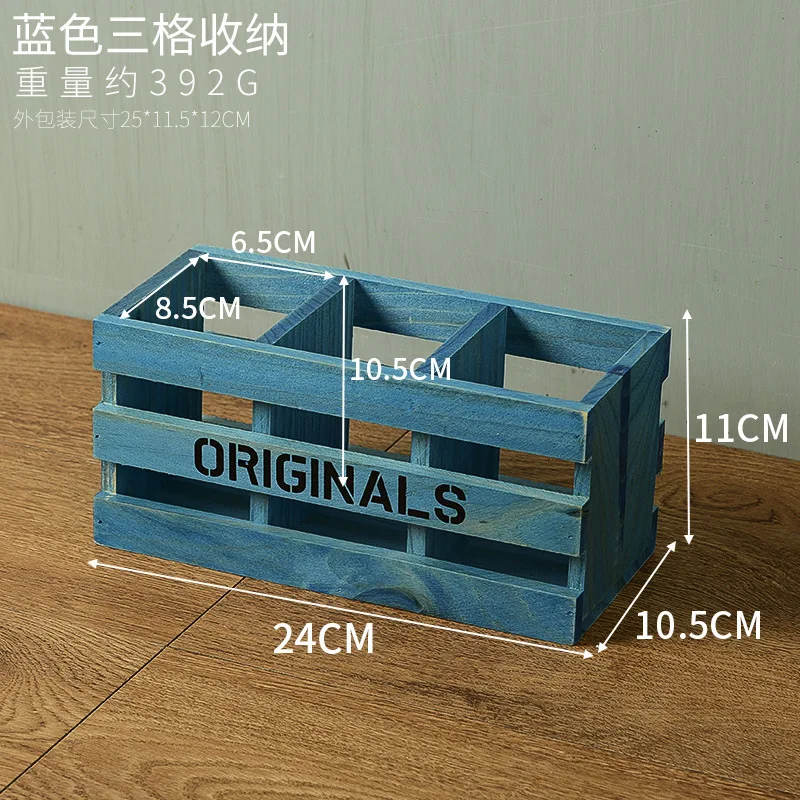 

Solid wood debris to collect the desktop to store two pen barrel creative home bedroom study desktop pen barrel M-9023