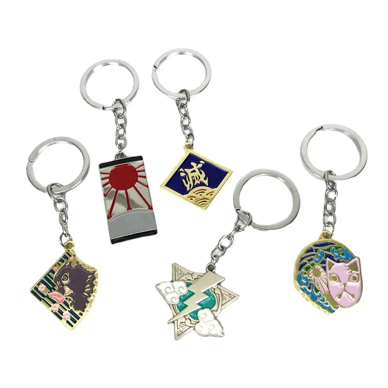 

Anime Demon Slayer Metal Figure Keychain Kimetsu No Yaiba Tanjirou Nezuko Agatsuma Zenitsu Pendant Cosplay Jewelry