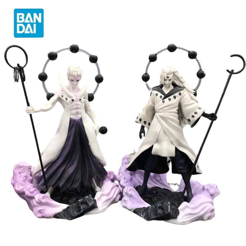 

27 см Bandai Аниме Наруто экшн японский Учиха Мадара Кеннет цзиньчурики форма Ver. ПВХ фигурка игрушка Коллекционная модель Статуя Кукла