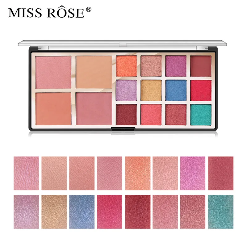 Палитра теней для макияжа хайлайтер 12 цветов Блеск лица румян контура палитра