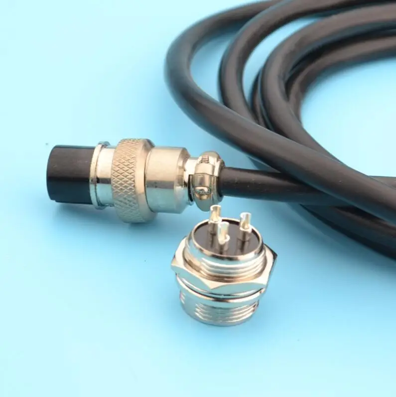 Авиационный соединитель GX16 2P 3P 4P 5P 6P 16 мм с кабелем длиной 1 5 м|connector 16mm|connector with