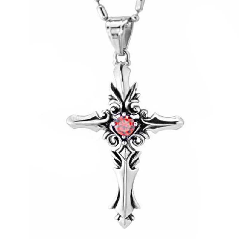 

Cross Crucifix Pendant Necklace For Men Women Stainless Steel Silver Color Chain Around The Neck Prayer Jewelry Gifts Wholesale