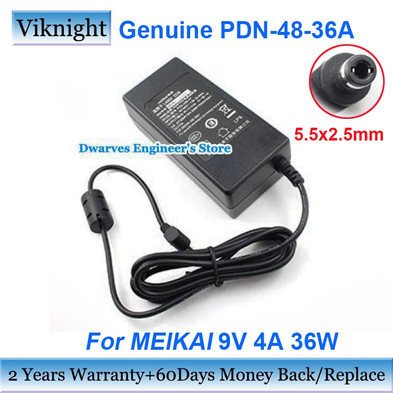 Genuine PDN-48-36A 9V 4A 36W AC Adapter Charger For Meikai MDA 002661 Laptop Power Supply 5.5x2.5mm