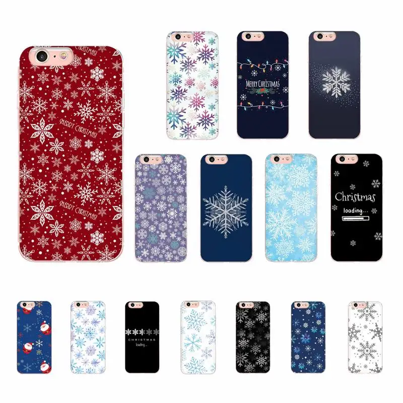 

MaiYaCa Merry Christmas snowflake Phone Case for iphone 13 11 12 pro XS MAX 8 7 6 6S Plus X 5S SE 2020 XR case