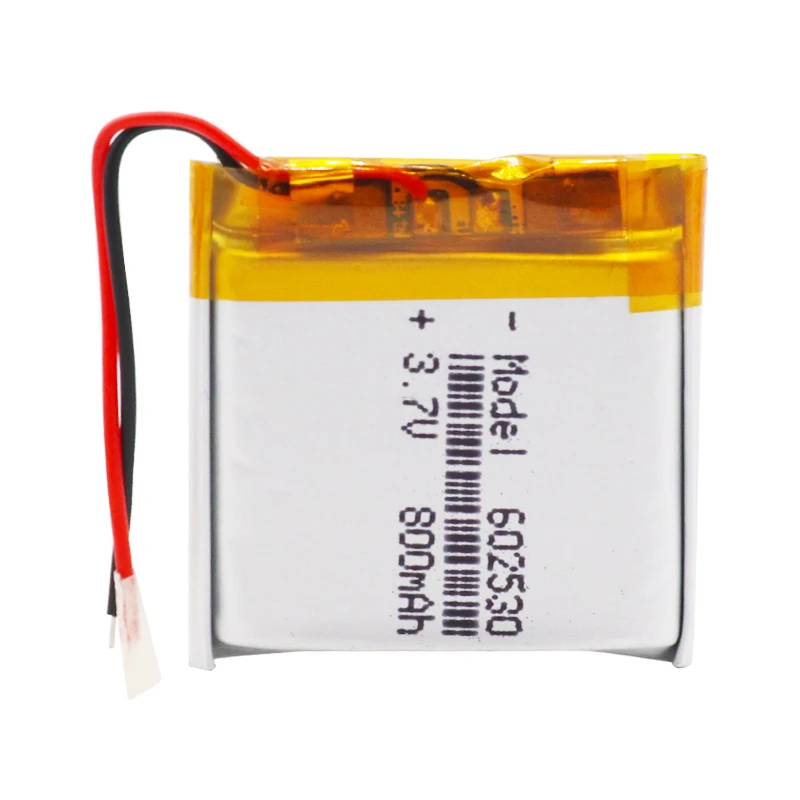 2pcs Lithium Ion Polymer 602530 Battery 3.7v 800mAh For MP4 MP5 GPS PSP Smart Watch Driving Recorder | Электроника