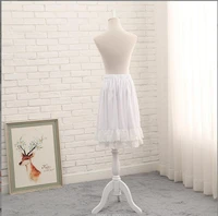 women bridal white lolita mid length petticoat tutu skirt for prom evening party wedding underskirt