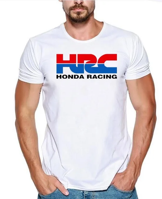 2019 Мужская футболка с принтом HRC Racing Модифицированная летняя коротким рукавом
