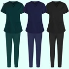 Высококачественная медицинская рабочая одежда для ухода за питомцами, скрабы для ухода за животными, Униформа, штаны для бега, скрабы для стоматологической клиники, Женские рабочие костюмы, оптовая продажа