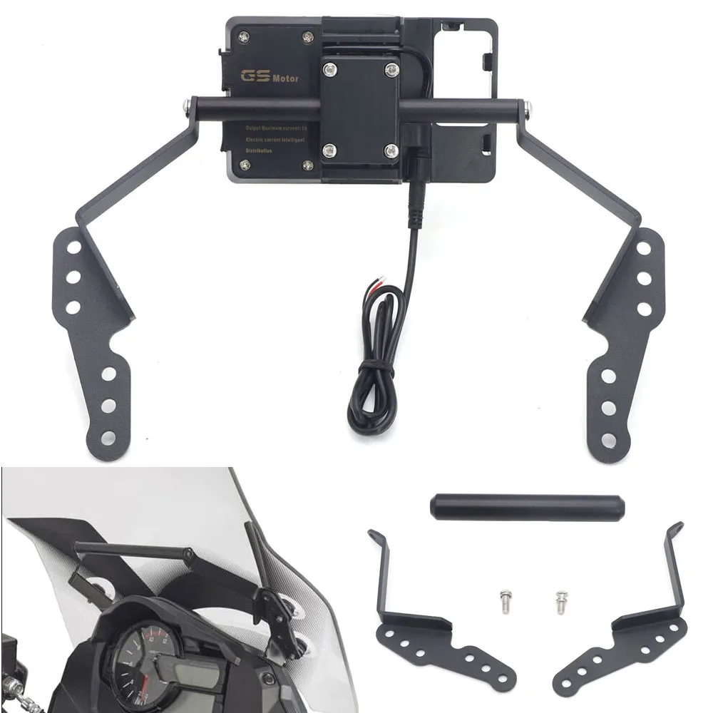 

Motorcycle Phone Stand Holder Smartphone Phone GPS Navigaton Plate Bracket For Suzuki DL 1000 V-Strom vstrom 1000 2017-2019 5.0