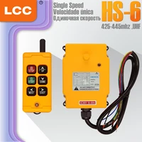 lcc hs 6 6 buttons single speed crane wireless industrial remote switch 12v 24v 48v crane hoist controller