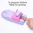 DIY 3D принтер для дизайна ногтей, принтер для маникюра с инструментом для маникюра, штамп, 6 шт., металлический штамп A и пользователь F0W3