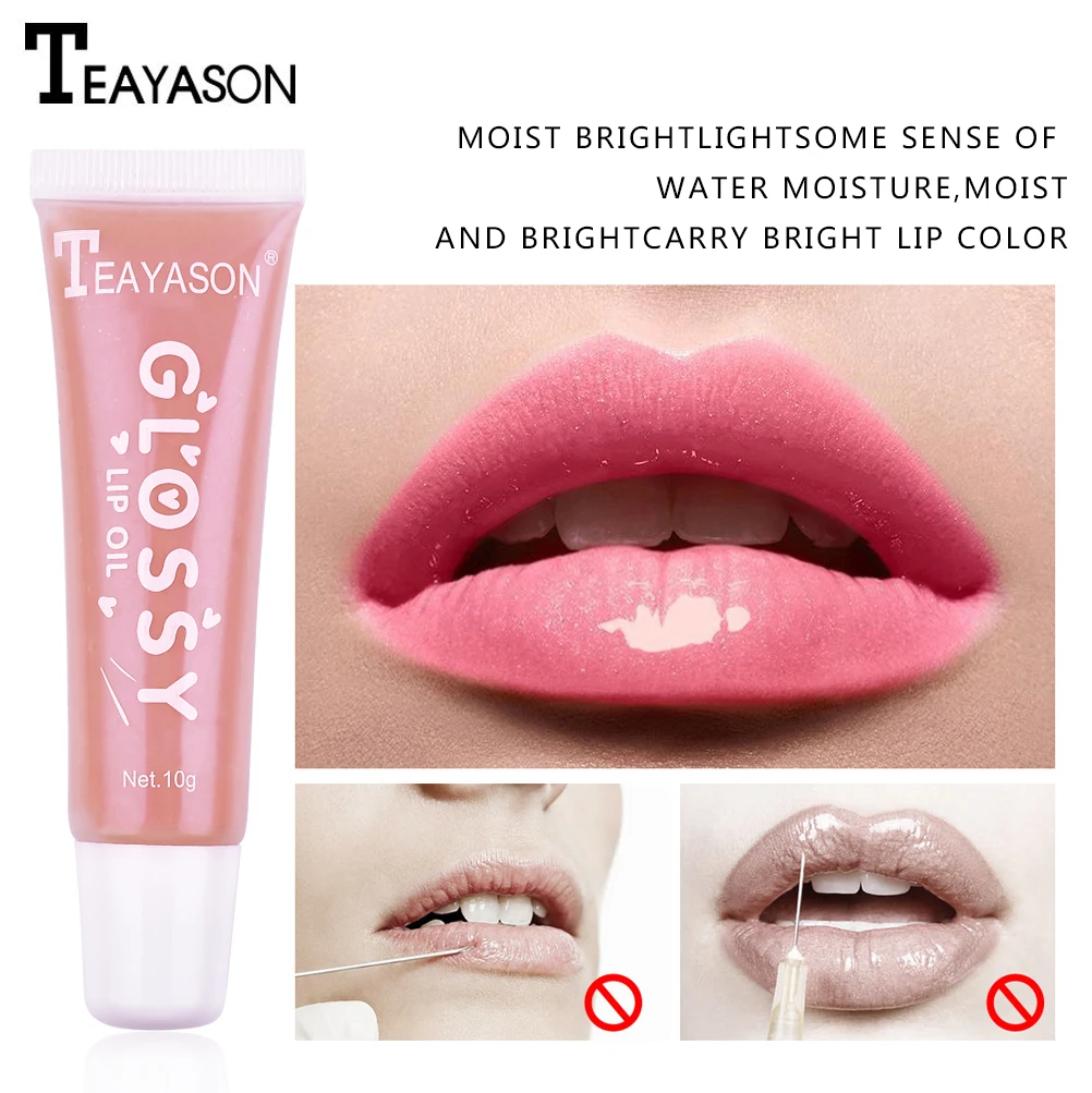 Moisturizing Lip Gloss Oil Protect Lips Makeup Liquid Tint Lipstick Cosmetics Women Glossy Crystal Jelly Hydrate |