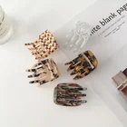 Новые ацетатные мини заколки для волос Ins, аксессуары для волос, клетчатая сетка, геометрический зажим для волос, маленькие зажимы для волос, захват для женщин