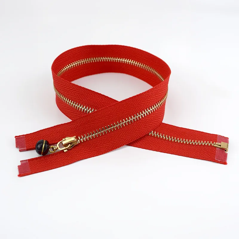 Red-black 50 см 3# жемчужный слайдер съемник украшения металлические застежки-молнии для шитья одежды молния DIY ремесло аксессуары для шитья ZA044 золотые молнии - Цвет: Red-black
