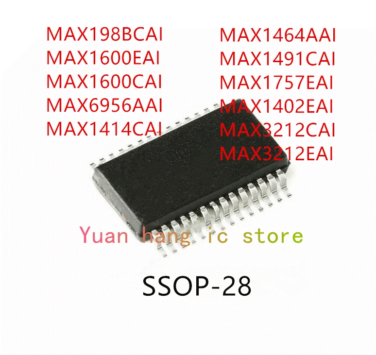10 шт. MAX198BCAI MAX1600EAI MAX1600CAI MAX6956AAI max14cai MAX1464AAI MAX1491CAI MAX1757EAI MAX1402EAI MAX3212CAI MAX3212EAI