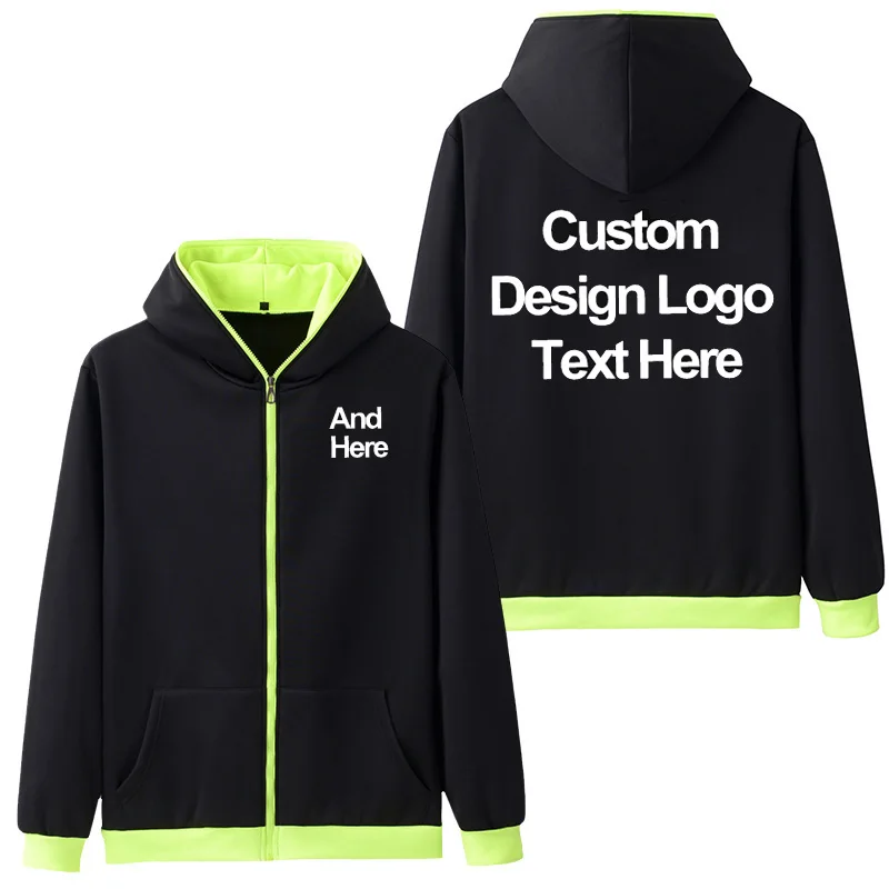 Новинка черно-красная толстовка с капюшоном и логотипом на заказ толстовки