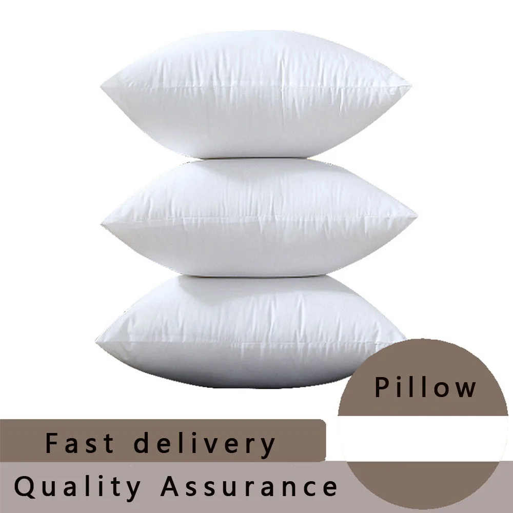 

1PC Standard Pillow Cushion Core Cushion Inner Filling Soft Throw Seat Pillow Interior Car Home Decor White 45X45CM