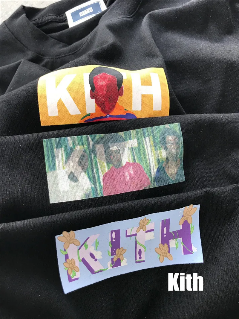 

2021ss Kith T-shirt Men Women Vintage 1:1 Best Quality Artist oil Painting Print Tops Tee Short Sleeve
