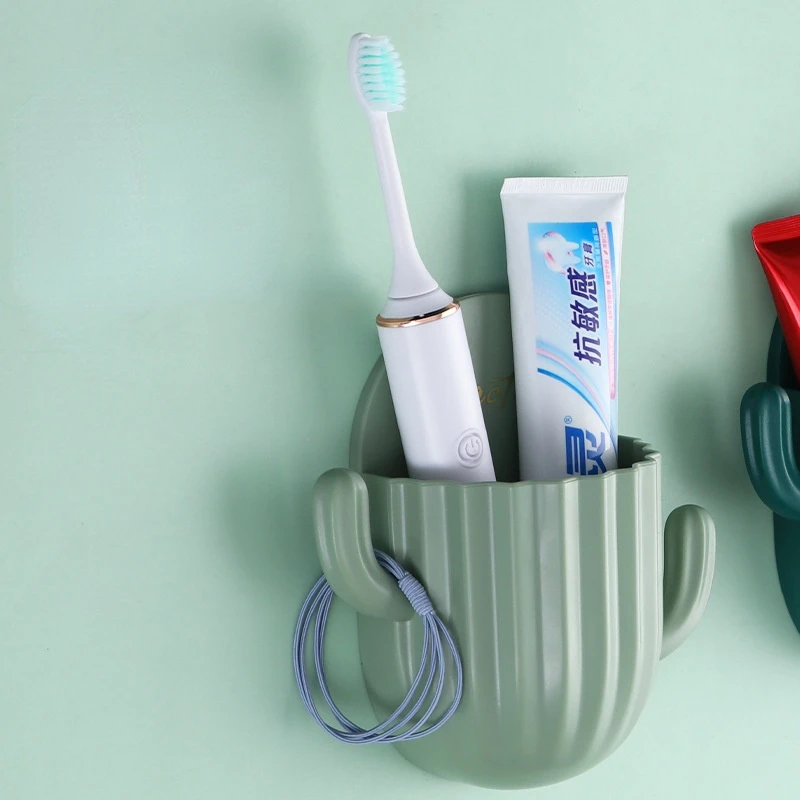 

Wall Self-adhesive Storage Rack Holder For Kitchen Bathroom Toothbrush Storage Wall-Mounted Holder Bathroom Accessories